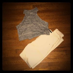 Sleeveless crop top Small